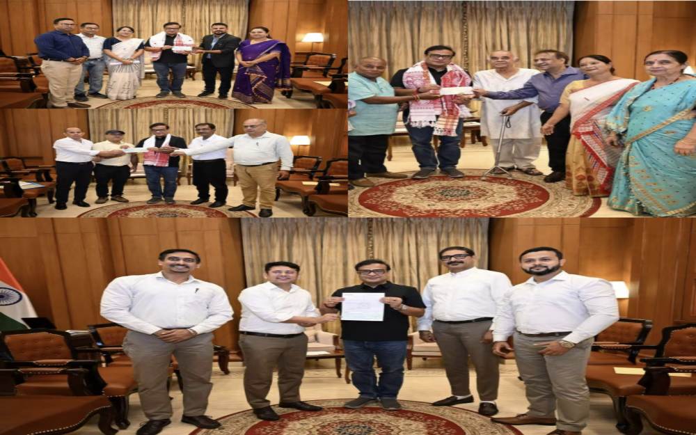 মুখ্যমন্ত্ৰীৰ সাহায্য পুঁজিলৈ বিভিন্নজনৰ আৰ্থিক সহায়