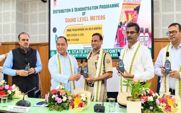 শব্দ প্ৰদূষণ নিয়ন্ত্ৰণত ত্ৰিপুৰা আৰক্ষী, লাভ কৰিলে ৩৫টা শব্দমাপক যন্ত্ৰ