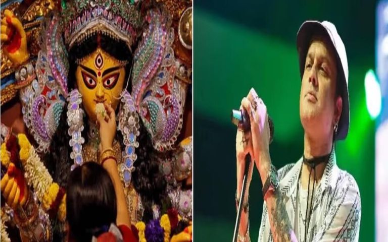 দেৰগাঁৱত জুবিন গাৰ্গৰ স্মৃতিত পৰিৱেশবান্ধৱ দুৰ্গা পূজাৰ মণ্ডপ