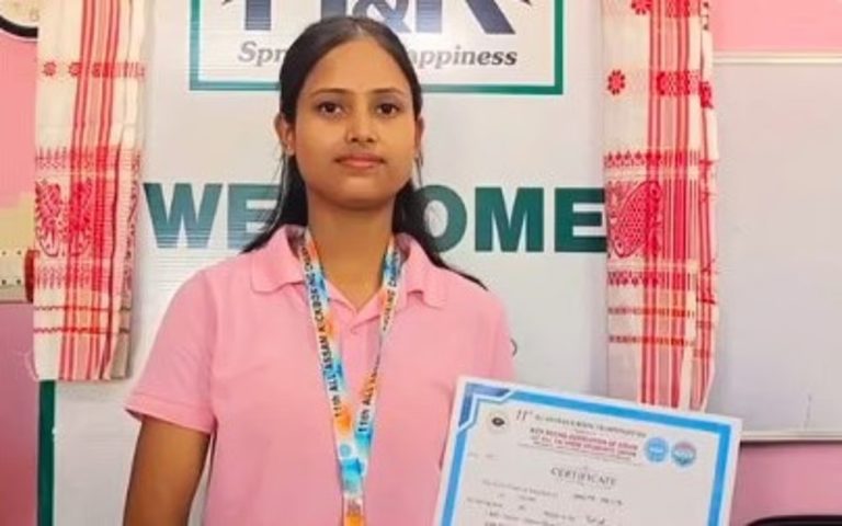 ৰঙিয়াৰ অংকিতা কলিতাৰ কিকবক্সিঙত স্বৰ্ণ জয়